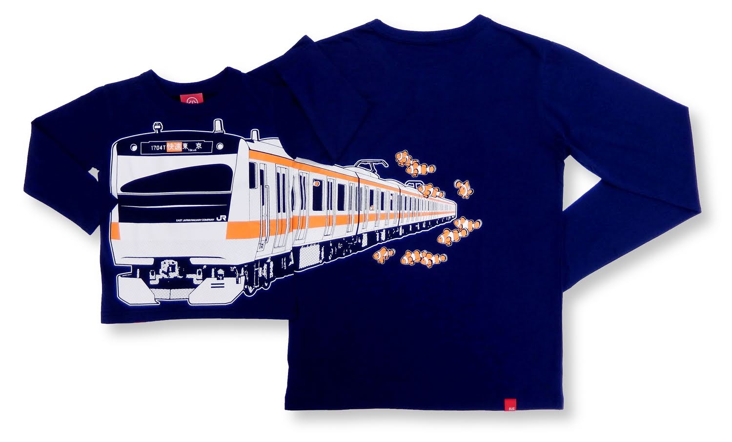 TシャツのOJICOから「中央線E233系」デザインの 新作長袖Tシャツが登場