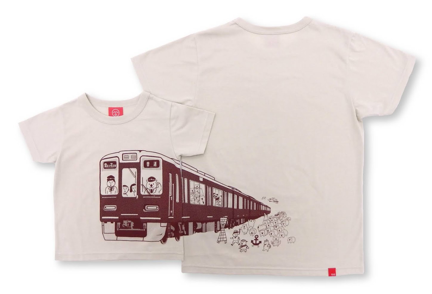 1000系に集う、動物園からのお客様 「阪急電鉄×OJICO」の新作Tシャツが